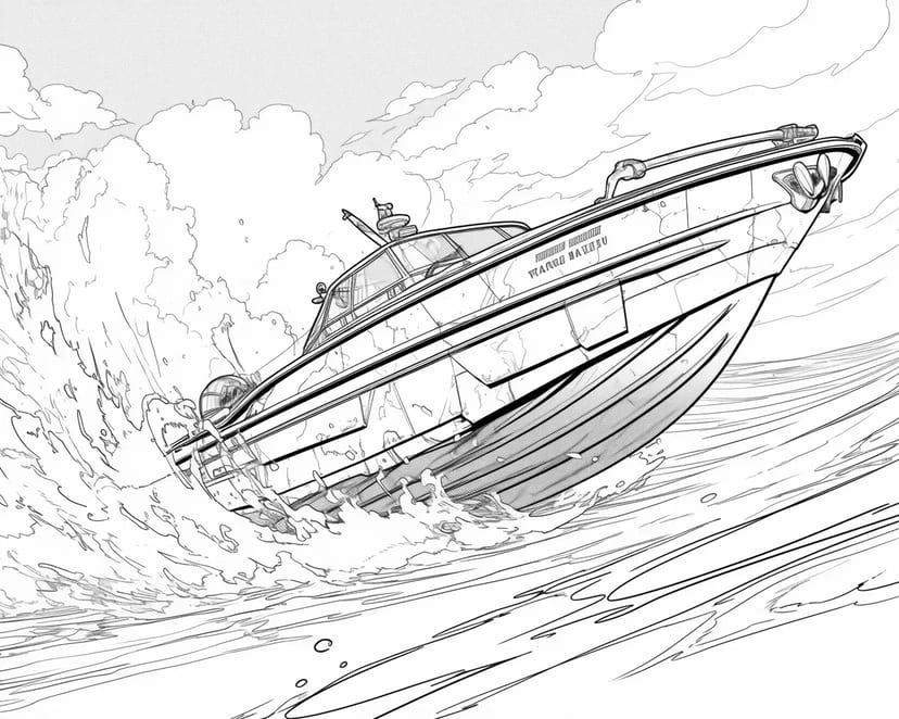 Racing Speedboat