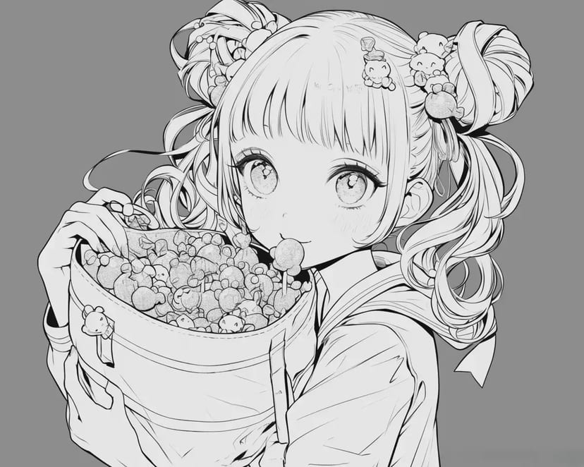 Girl Enjoying Popcorn
