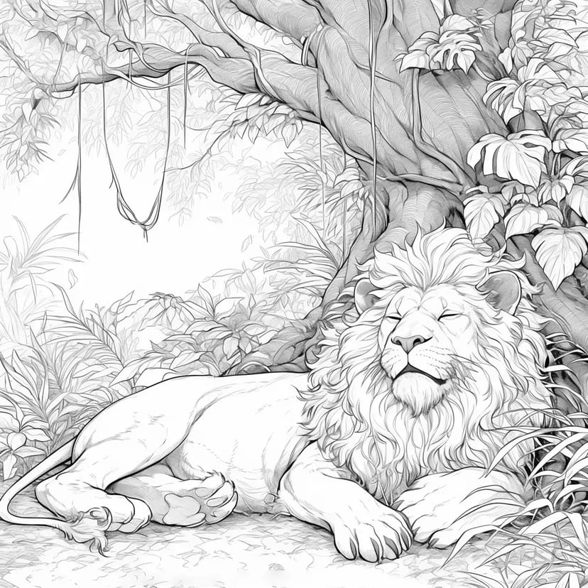 Roi de la Jungle Lion