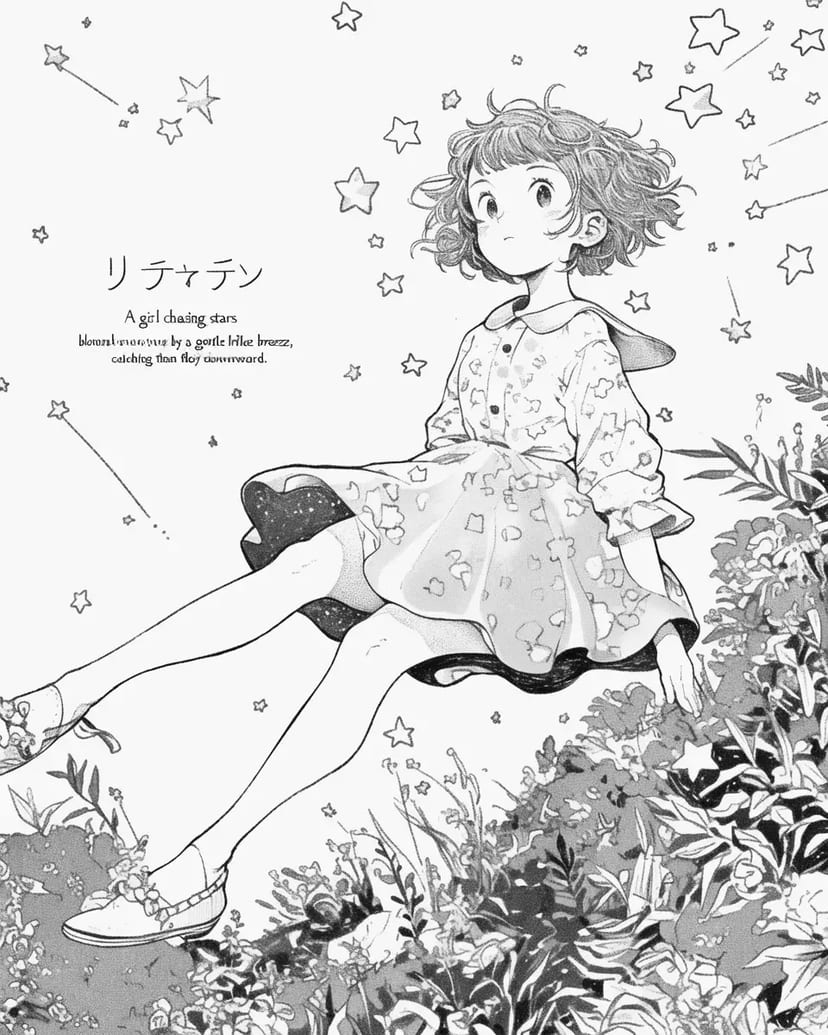 Une Fille Chassant les Étoiles