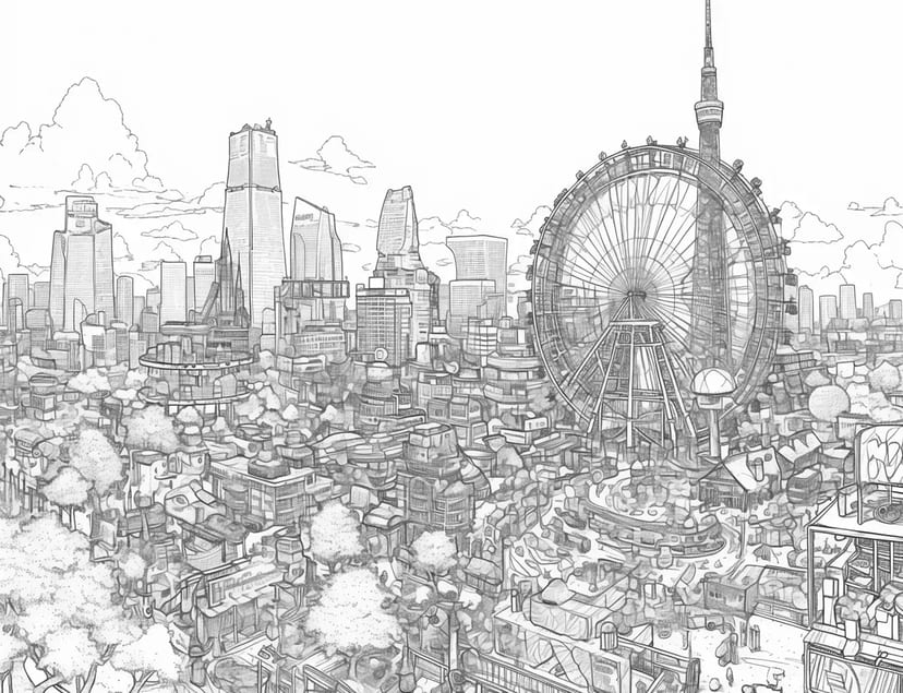 Futuristic City Landscape