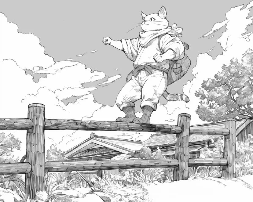 The Adventurous Ninja Cat