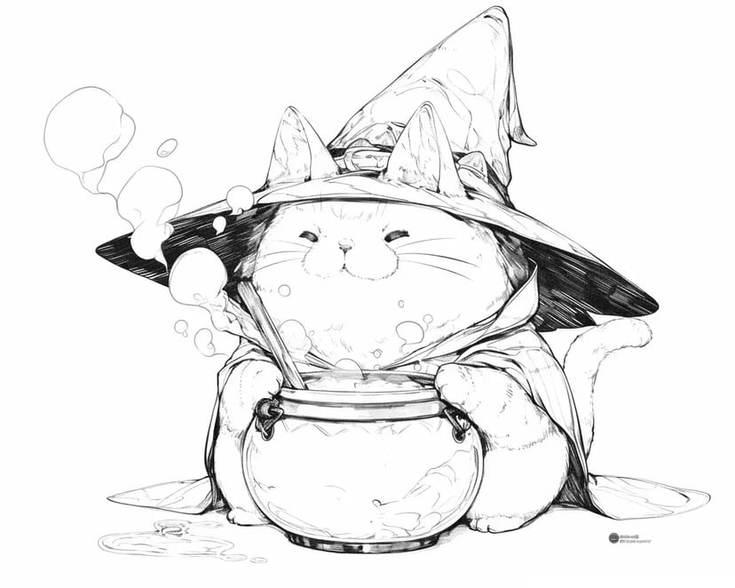魔法使いのネコ