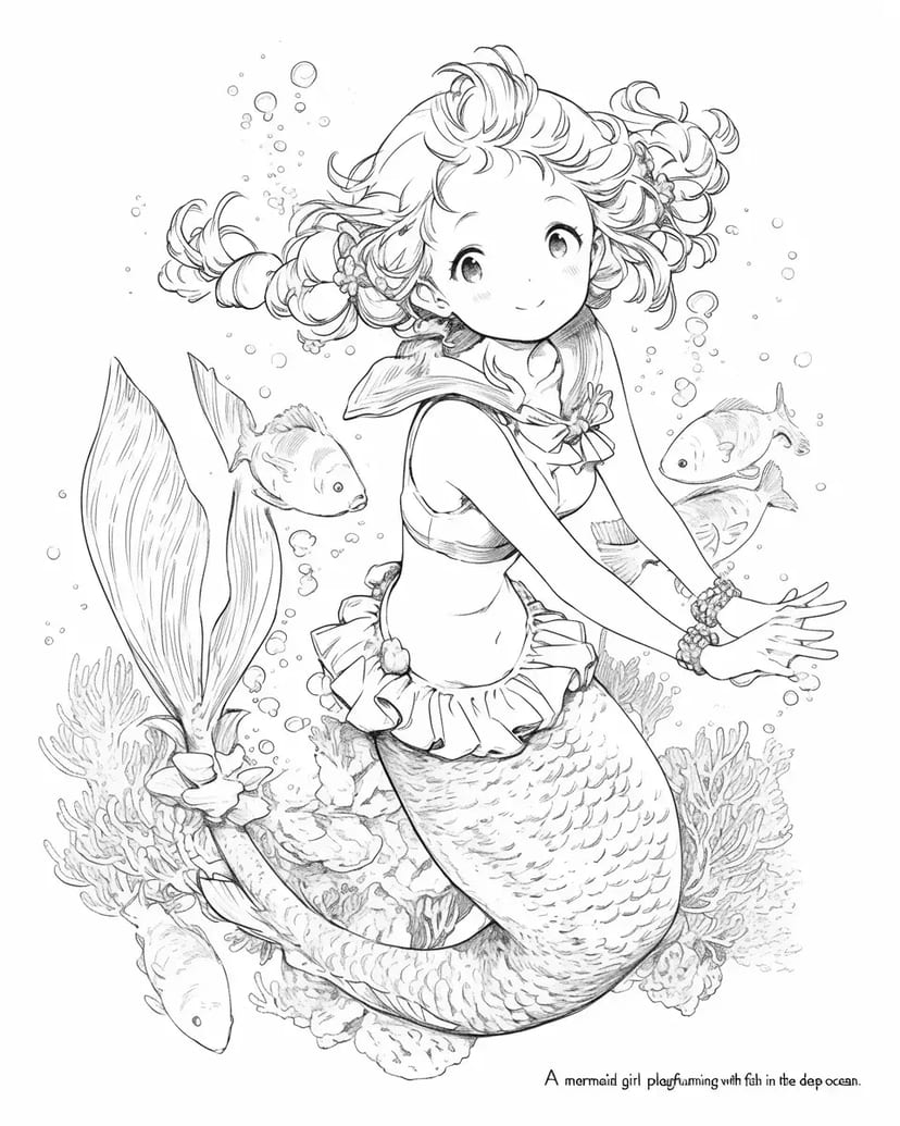 Sirena en el Océano