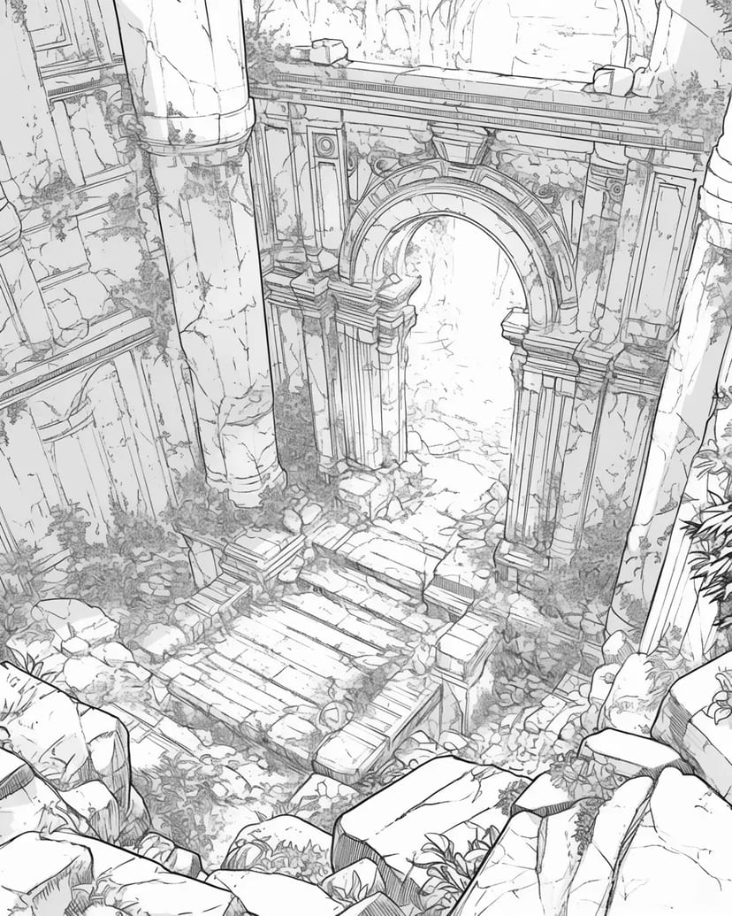 Secret Gate of Ancient Ruins