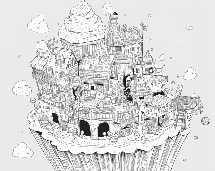 Ciudad de Caramelos Flotantes