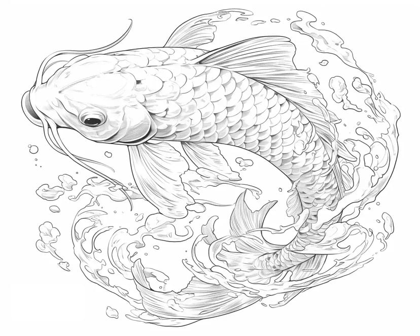 Majestuoso Pez Koi