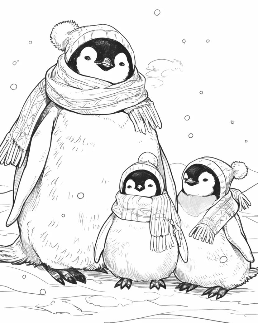 Famille de Pingouins