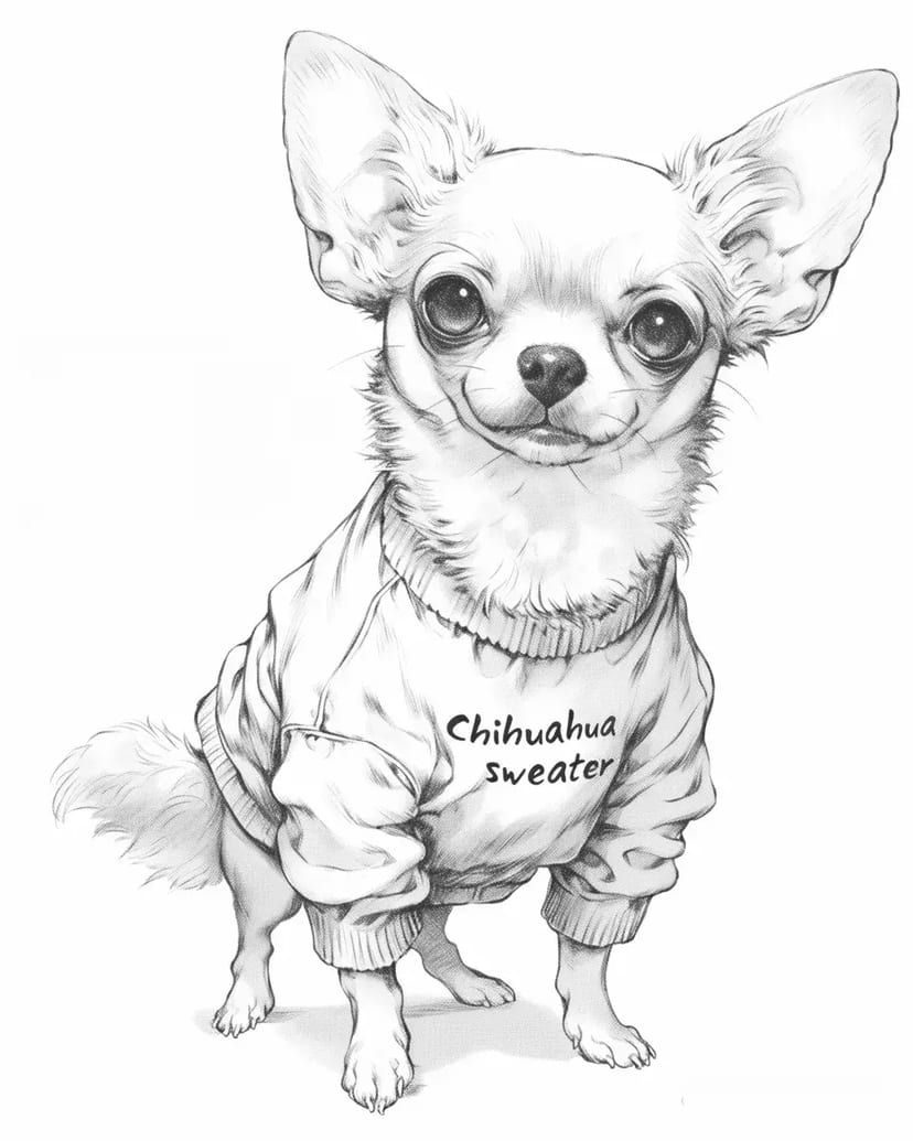Chihuahua Confiant en Pull