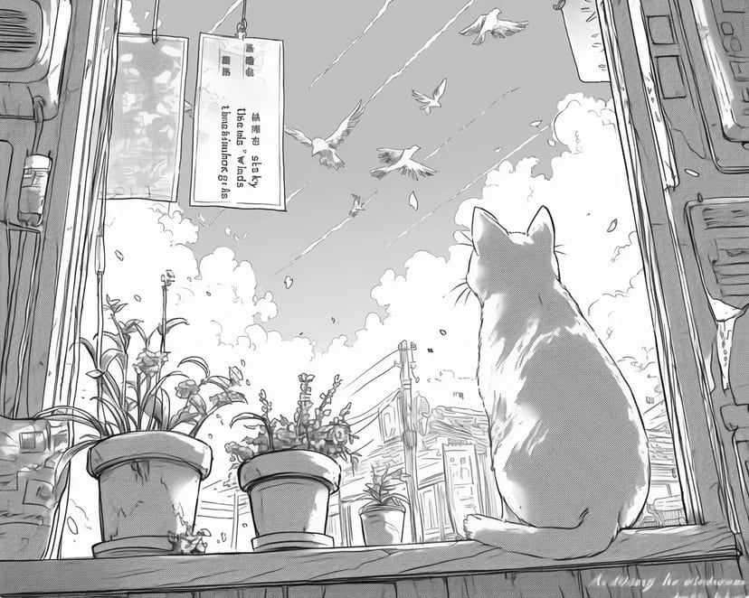 Кот у Окна
