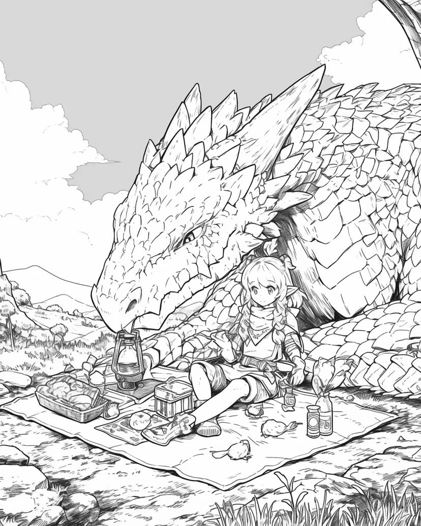 与龙共野餐