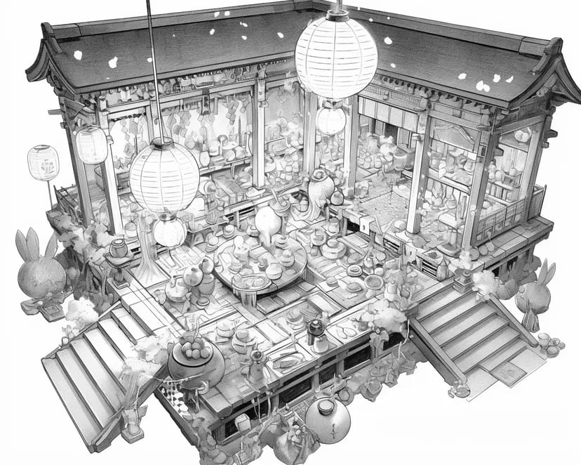 Escena Mágica del Hinamatsuri