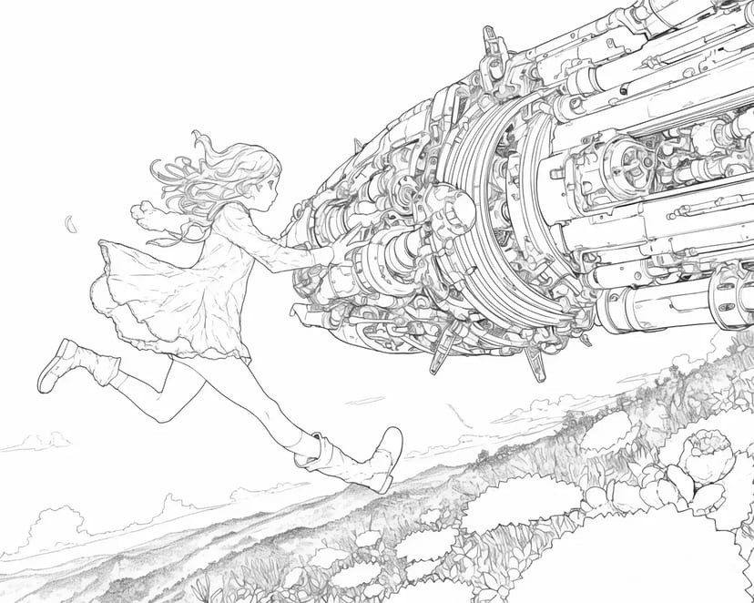 The Girl and the Giant Machine