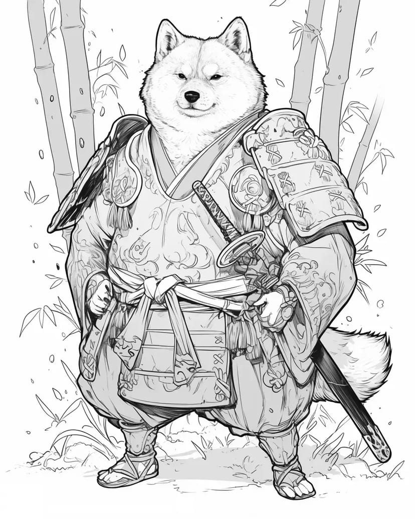 Perro Samurai del Bosque