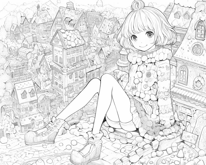 Chica en la Ciudad Nevada