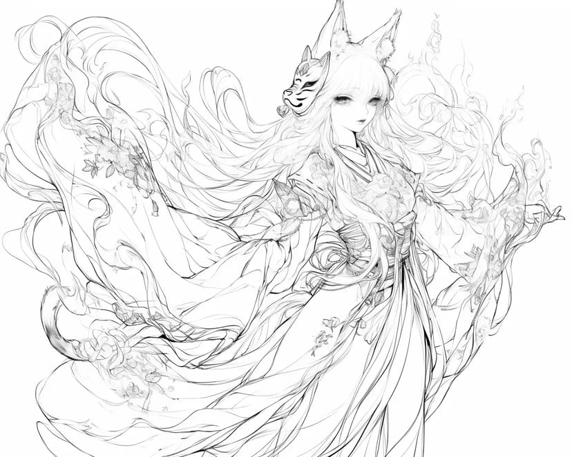 Mystical Fox Priestess
