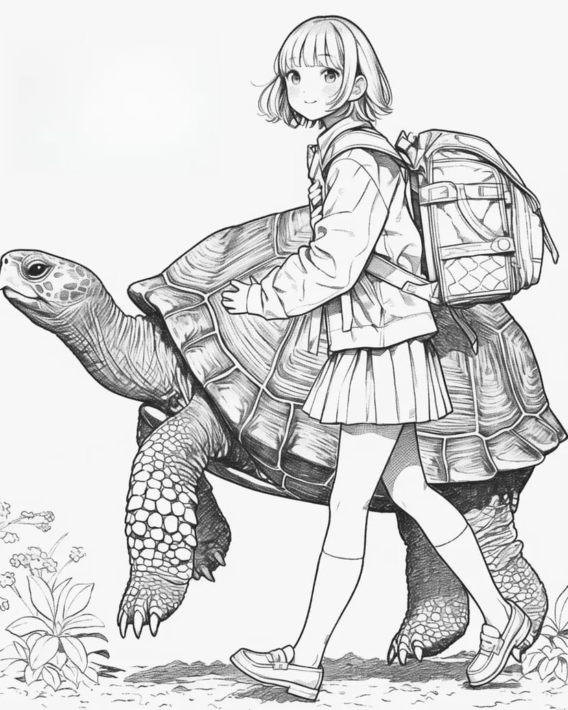 Le Voyage Mystérieux de la Fille et de la Tortue