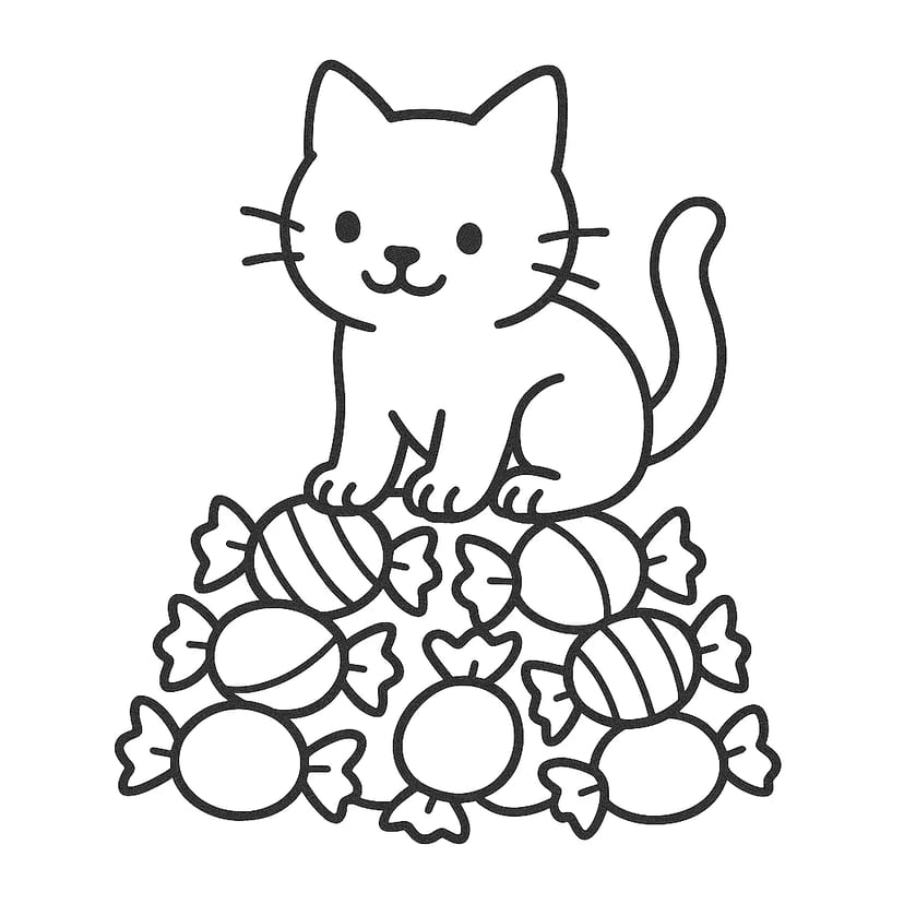Bonbons et Chat