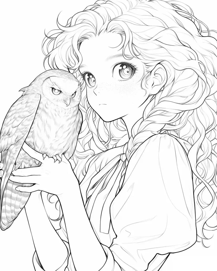 Chica con Búho