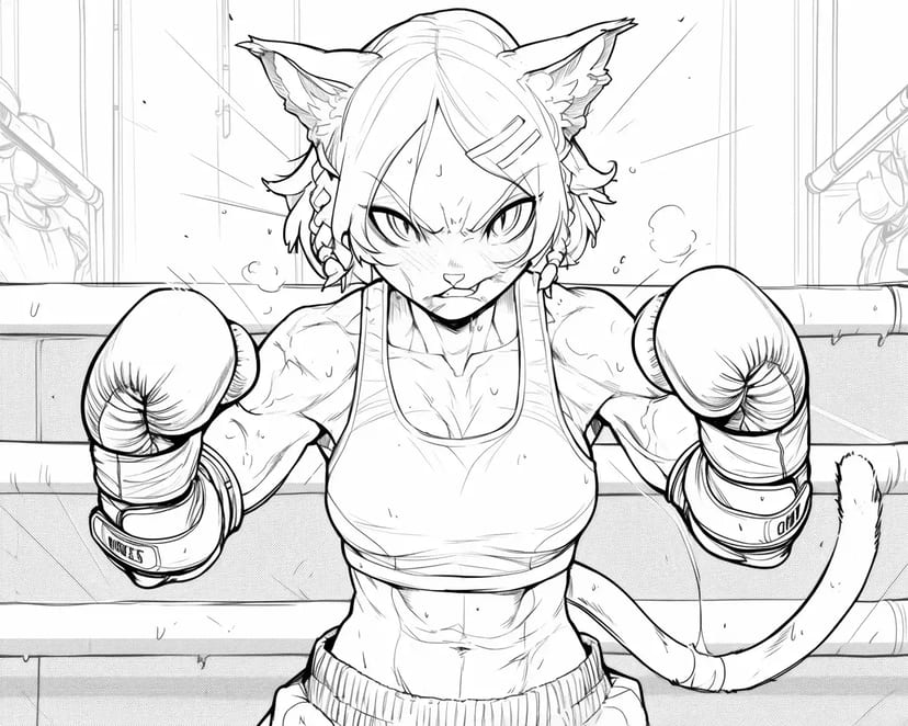 Boxing Cat Fighter