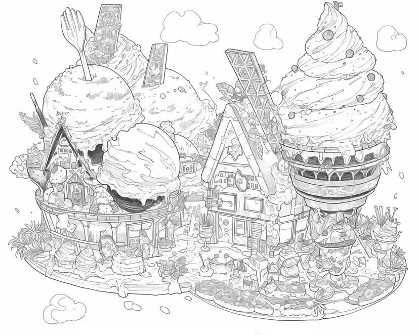Castillo de Helado Flotante