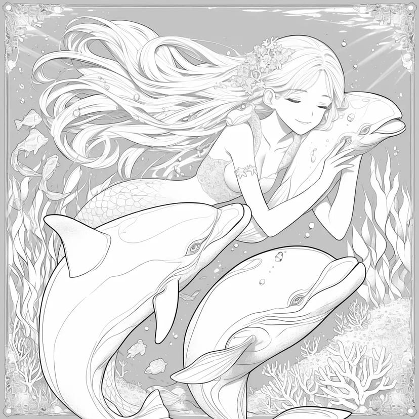 Aventure de Sirène et Dauphin