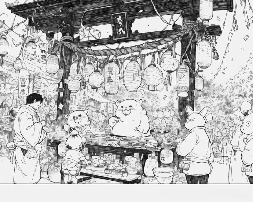 Marché aux Lanternes Magiques