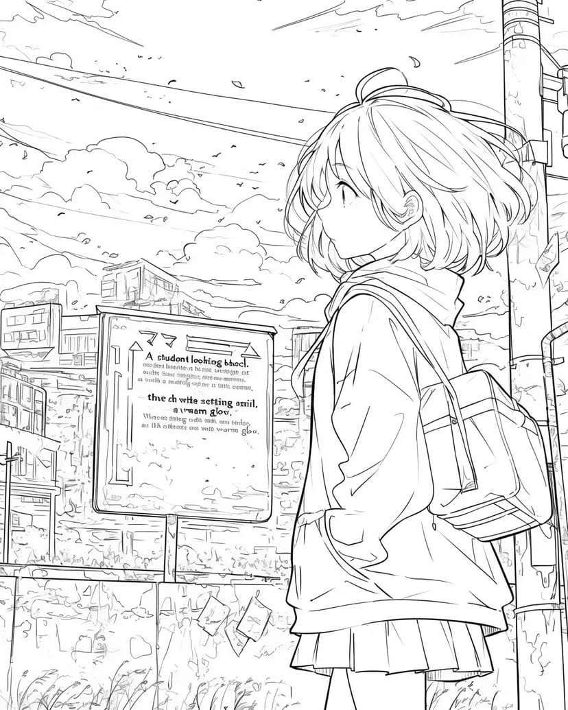 Girl Gazing into the Future