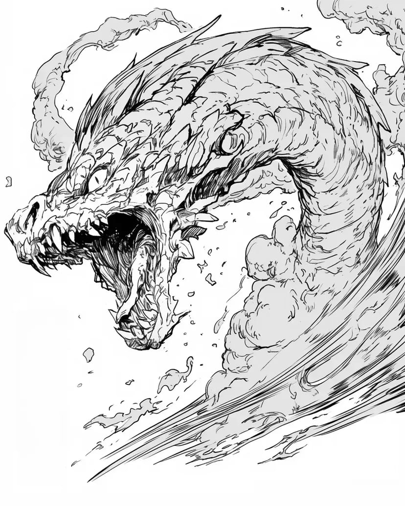 Dragón Cabalgando la Tormenta