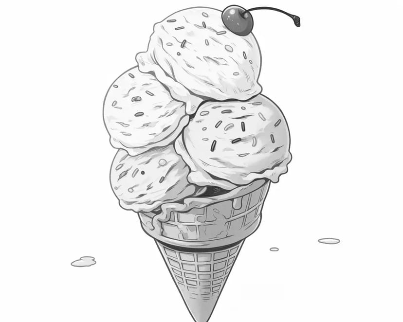 Delicious Ice Cream Cone