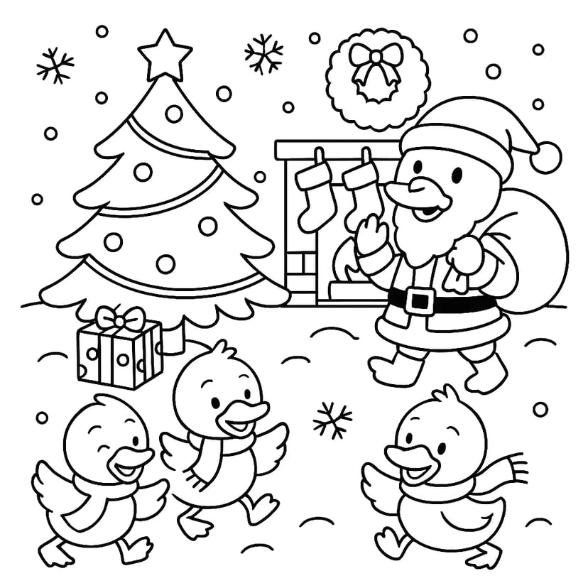 La Aventura Navideña del Pato Santa