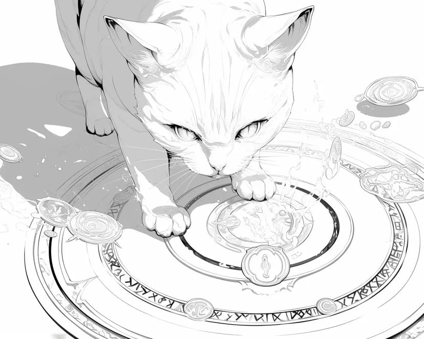 Chat avec Cercle Magique