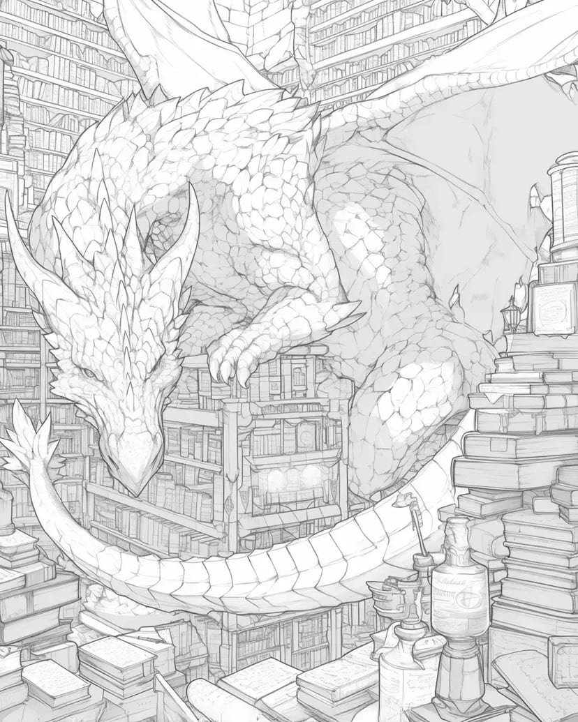 The Library Dragon