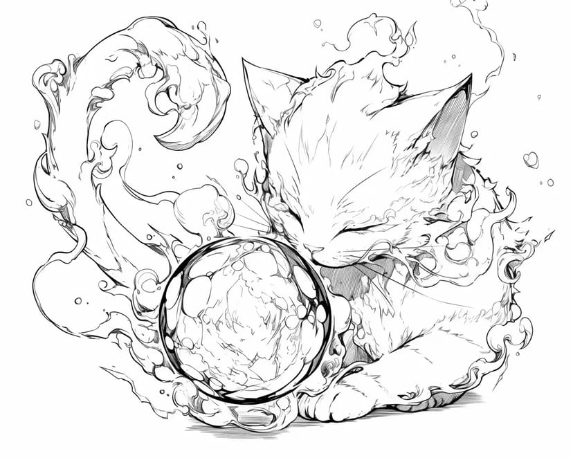 Felino Mágico y el Orbe de Luz
