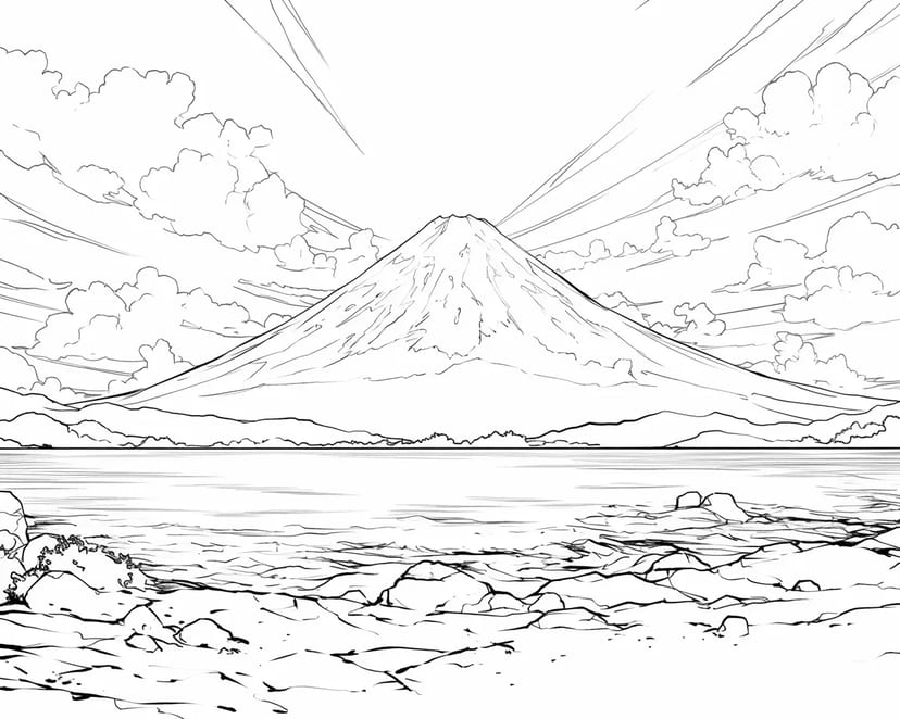 Monte Fuji de Año Nuevo