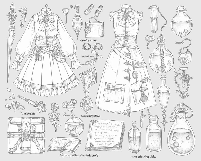 Tenue et Potions du Sorcier