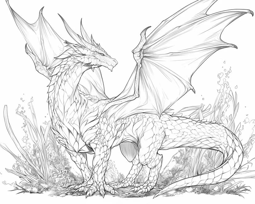 Dragon in the Enchanted Forest