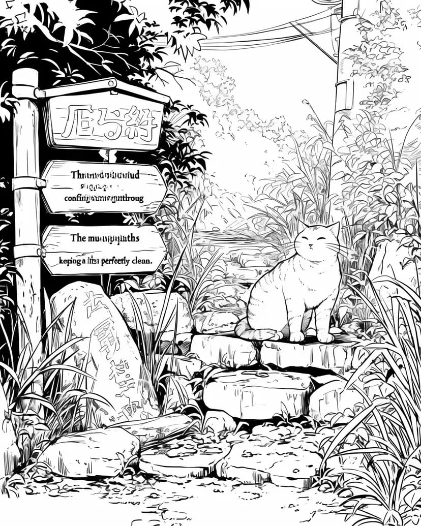Stone Path and Cat