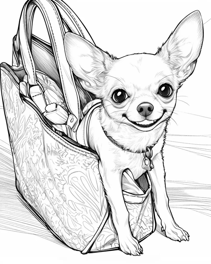Chihuahua dans un Sac