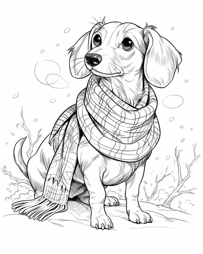 时尚的腊肠犬
