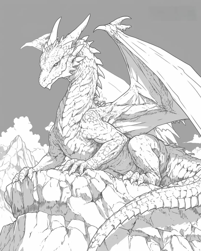 Dragón en la Montaña Rocosa