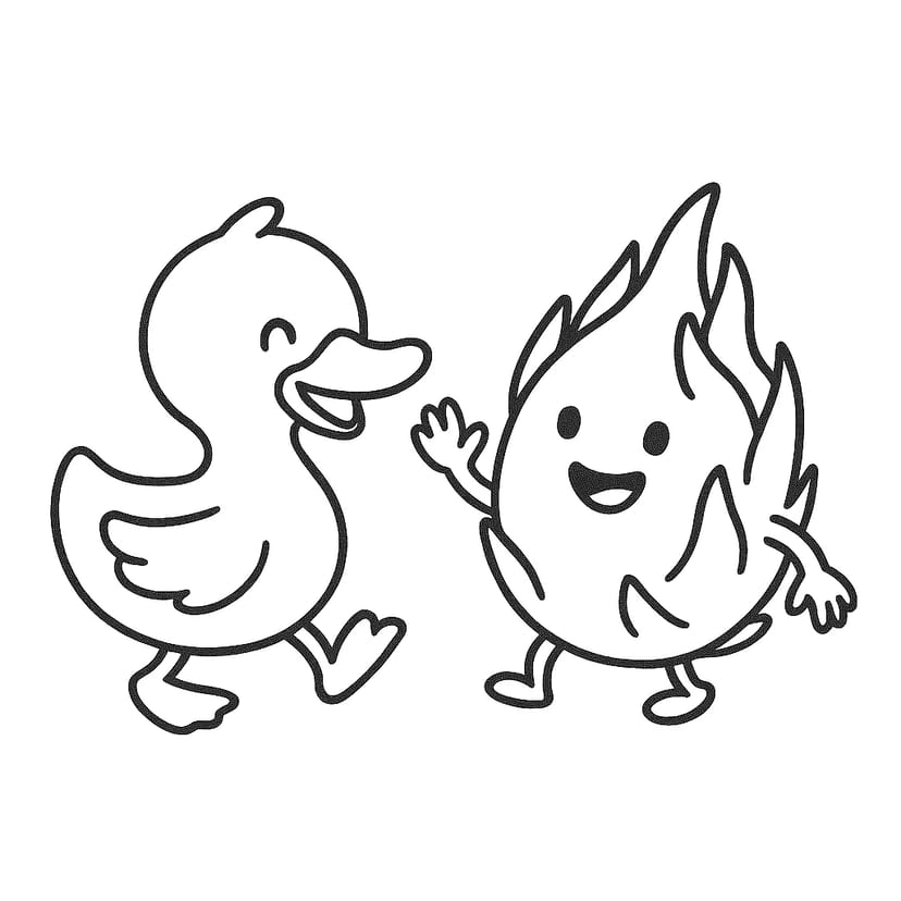 Duck and Flame Dance