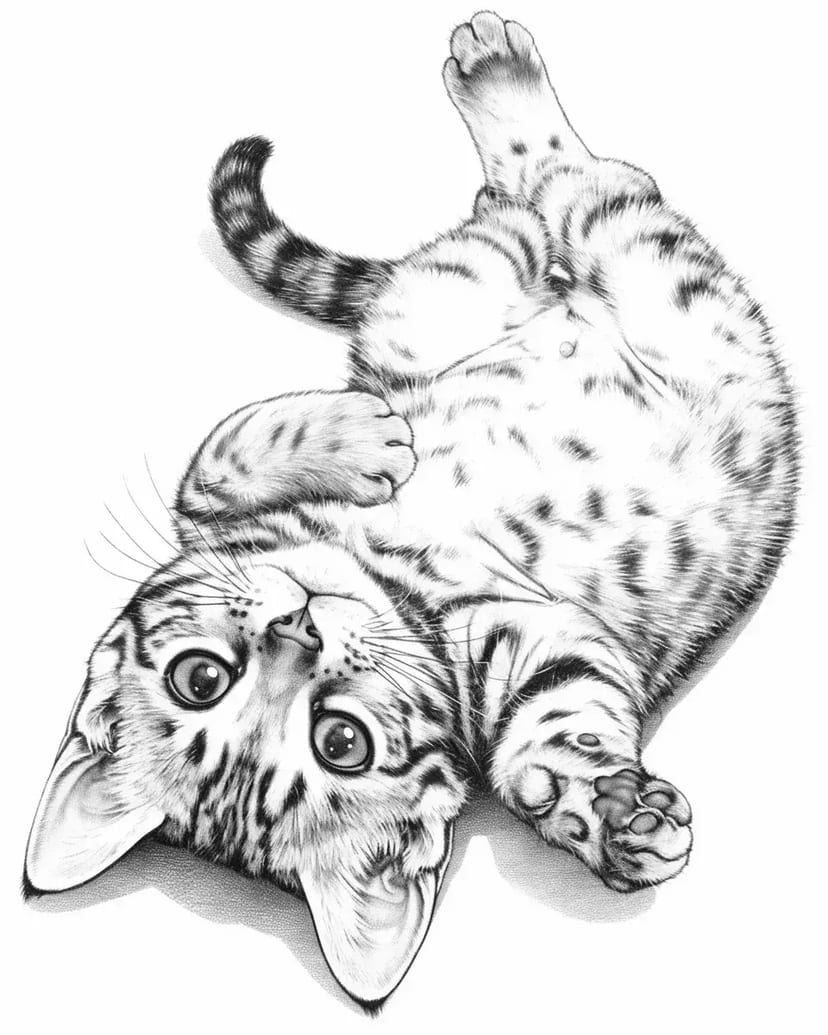 Playful Bengal Kitten