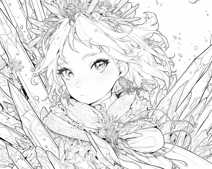 Chica Entre Flores