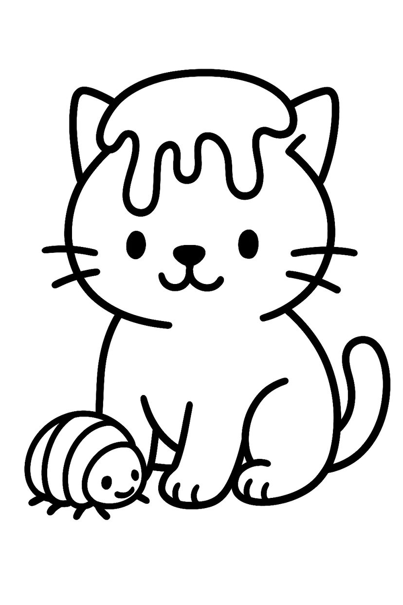 Chat au Miel et Ami Insecte