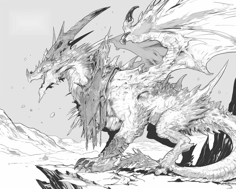 Dragón a la luz de la luna