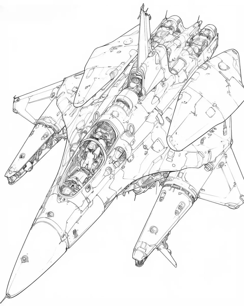 Avión de Combate Futurista