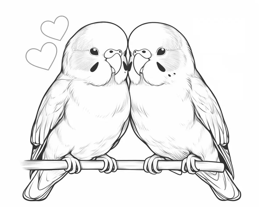 Pareja de Agapornis