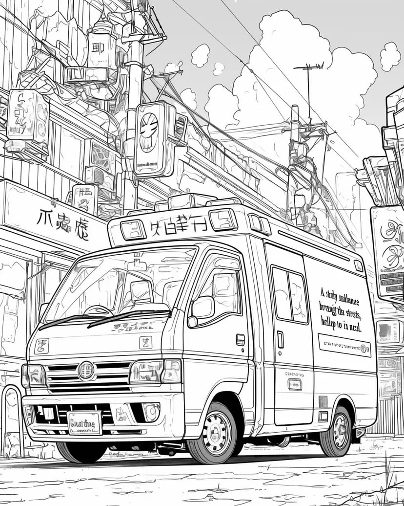 Una Pequeña Ambulancia en la Ciudad