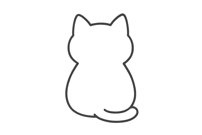 Vue de Dos du Chat